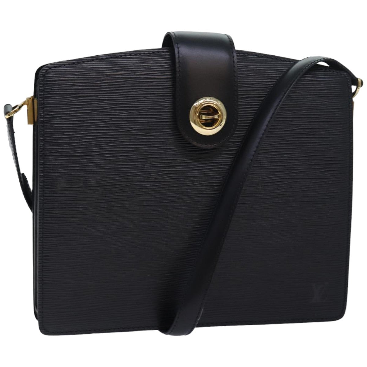 LOUIS VUITTON Epi Capuchin Shoulder Bag Black M52342 LV 83869