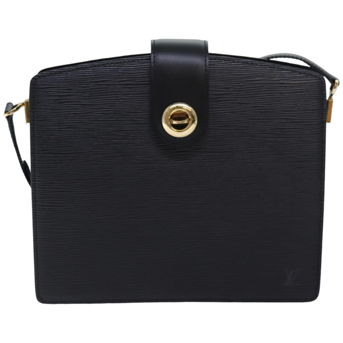 LOUIS VUITTON Epi Capuchin Shoulder Bag Black M52342 LV 83869