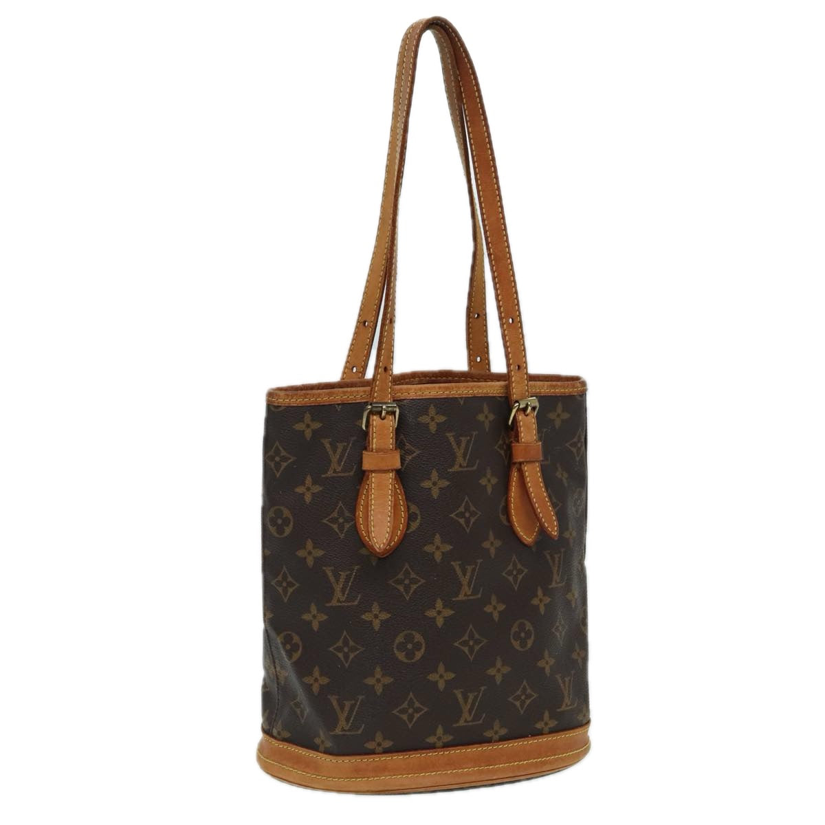 LOUIS VUITTON Monogram Bucket PM Shoulder Bag M42238 LV 83904