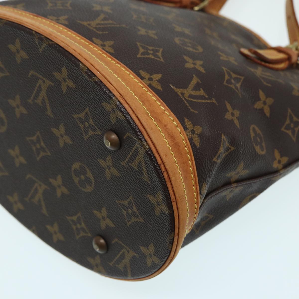 LOUIS VUITTON Monogram Bucket PM Shoulder Bag M42238 LV 83904