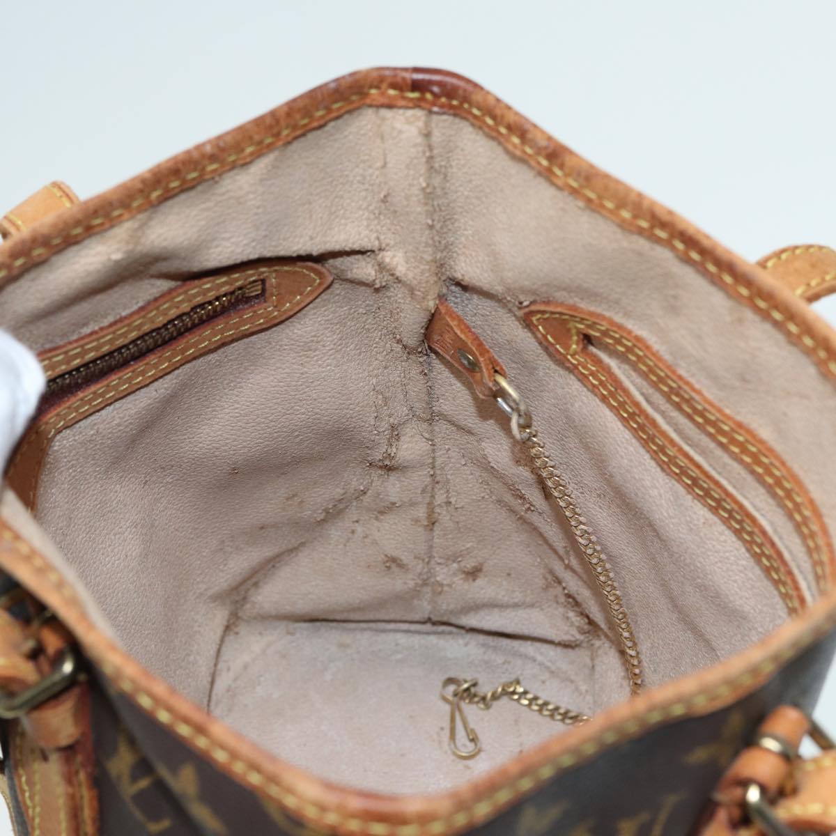 LOUIS VUITTON Monogram Bucket PM Shoulder Bag M42238 LV 83904