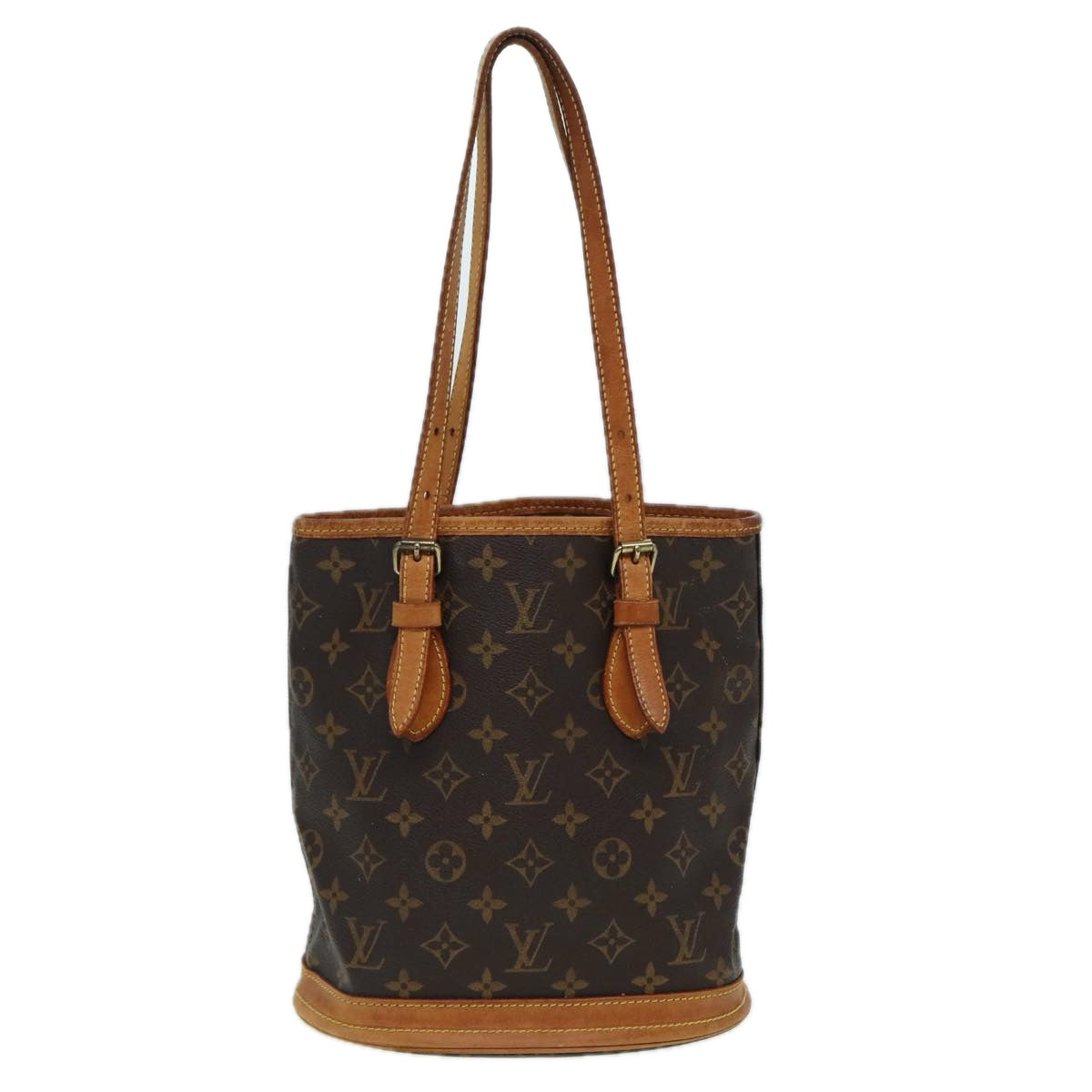 LOUIS VUITTON Monogram Bucket PM Shoulder Bag M42238 LV 83904
