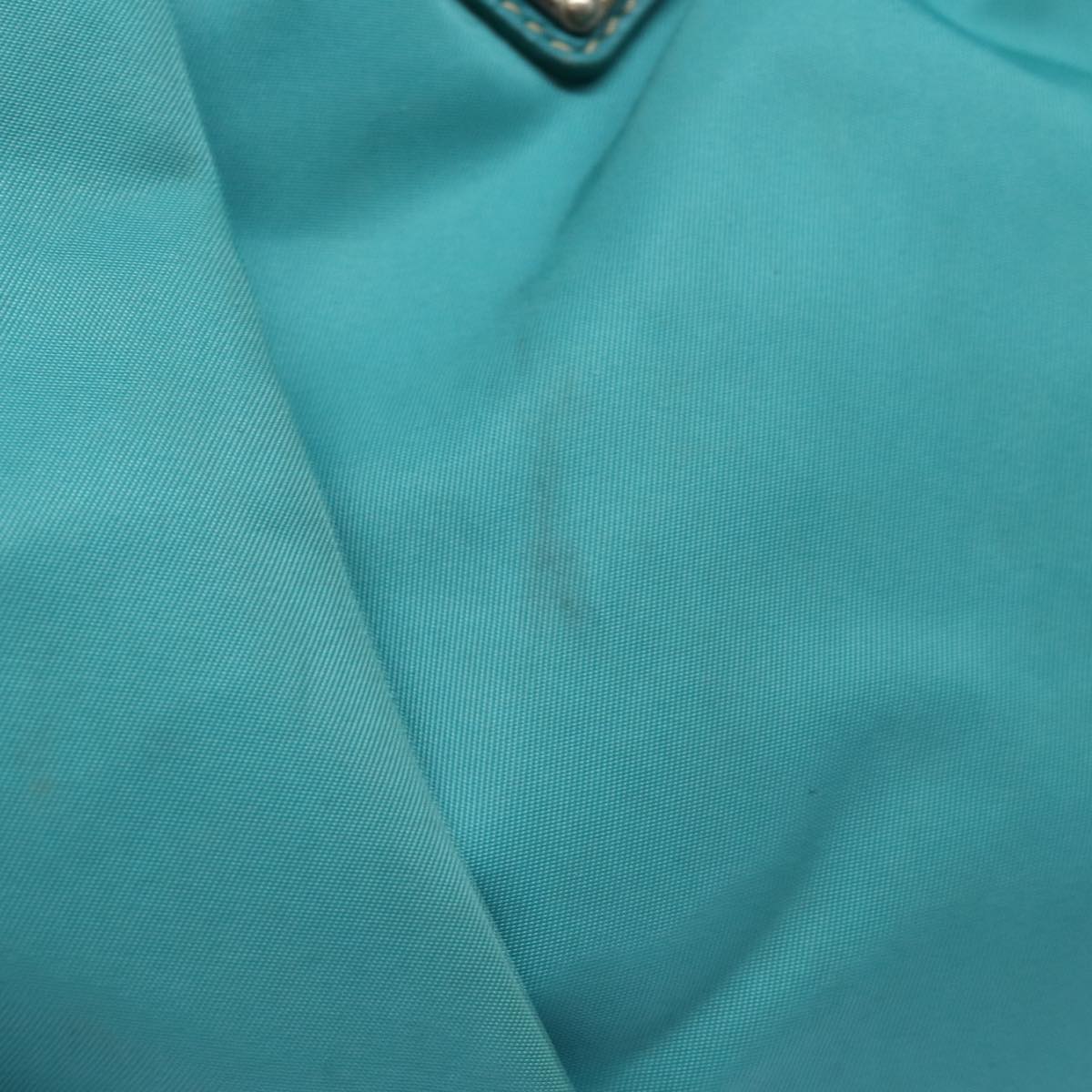 Luxury Prada Hand Bag Nylon 2way Turquoise Blue  83957