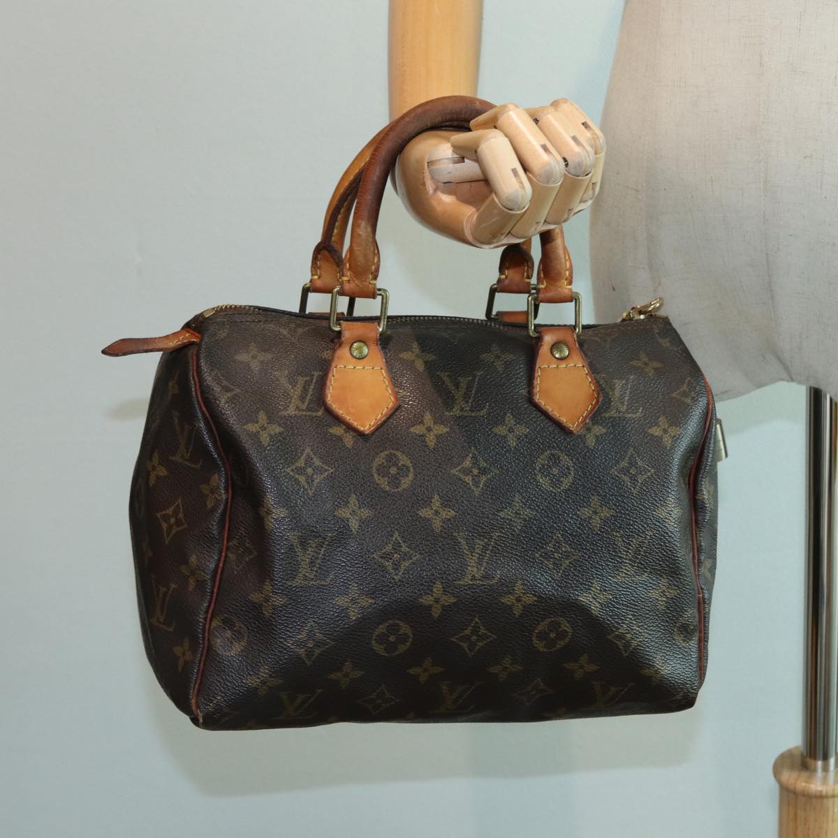 LOUIS VUITTON Monogram Speedy 25 Hand Bag M41528 LV 83997