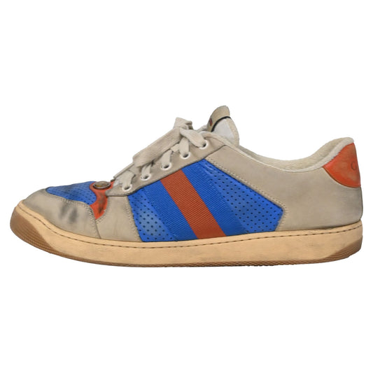 Gucci Screener Distressed Sneakers in Multicolor Leather