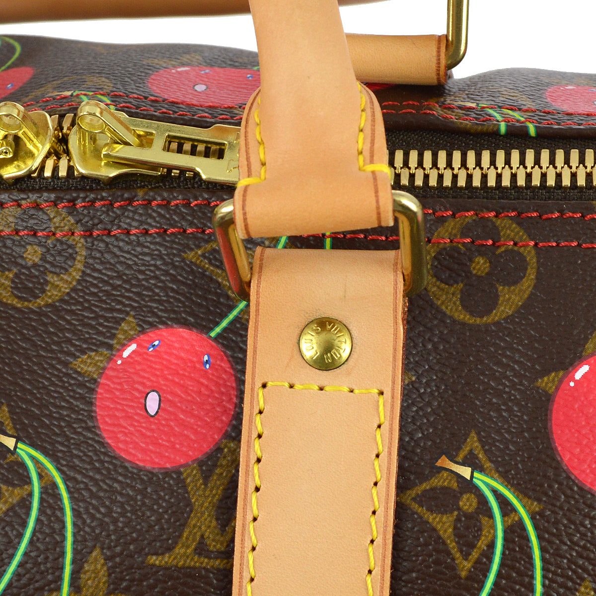 Louis Vuitton * 2005 Monogram Cherry Keepall 45 M95011