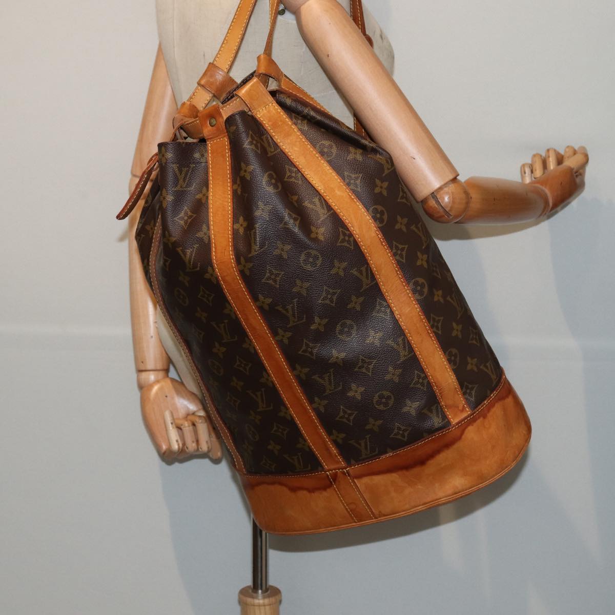 LOUIS VUITTON Monogram Randonnee PM Shoulder Bag M42243 LV 84013