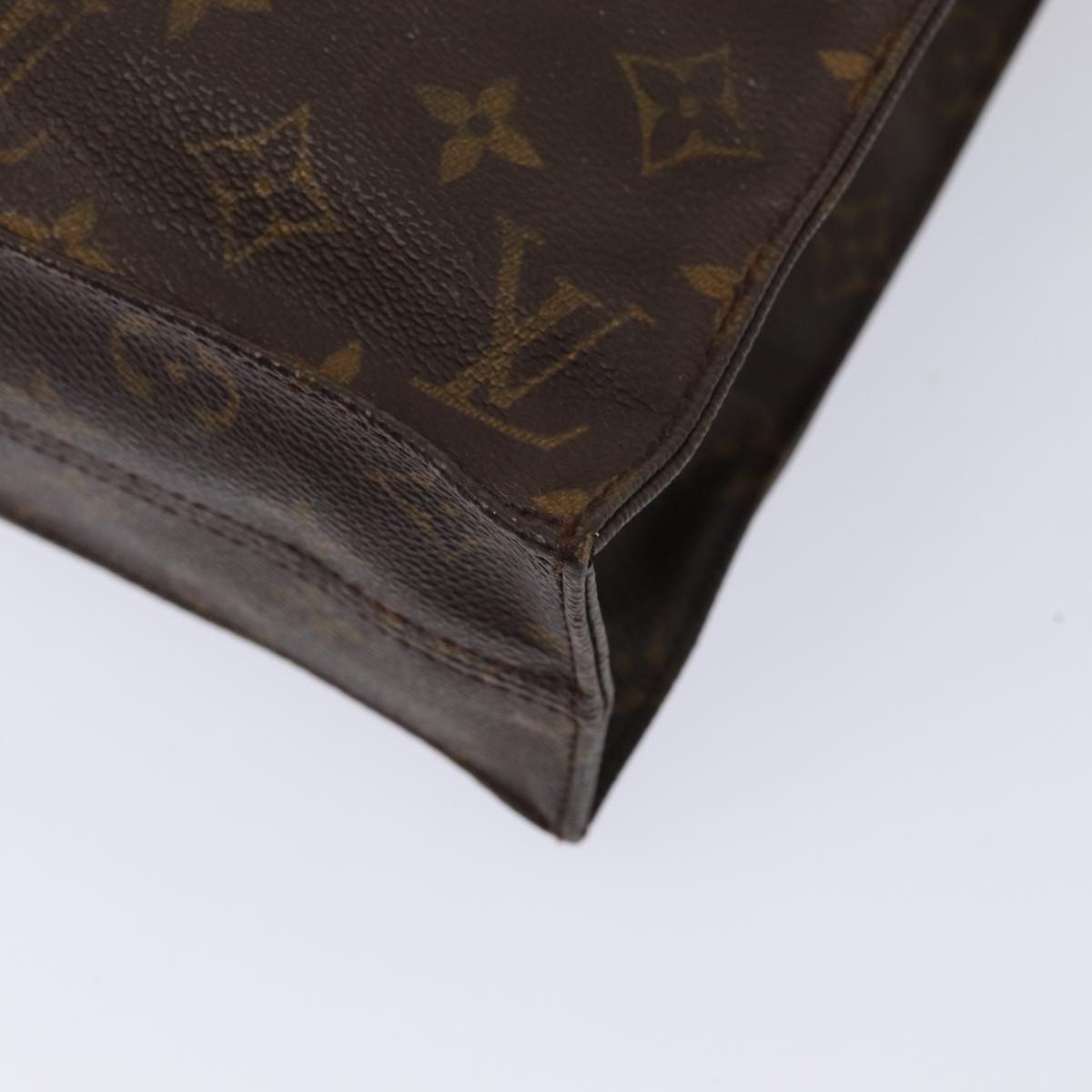 LOUIS VUITTON Monogram Sac Plat Hand Bag M51140 LV 84016