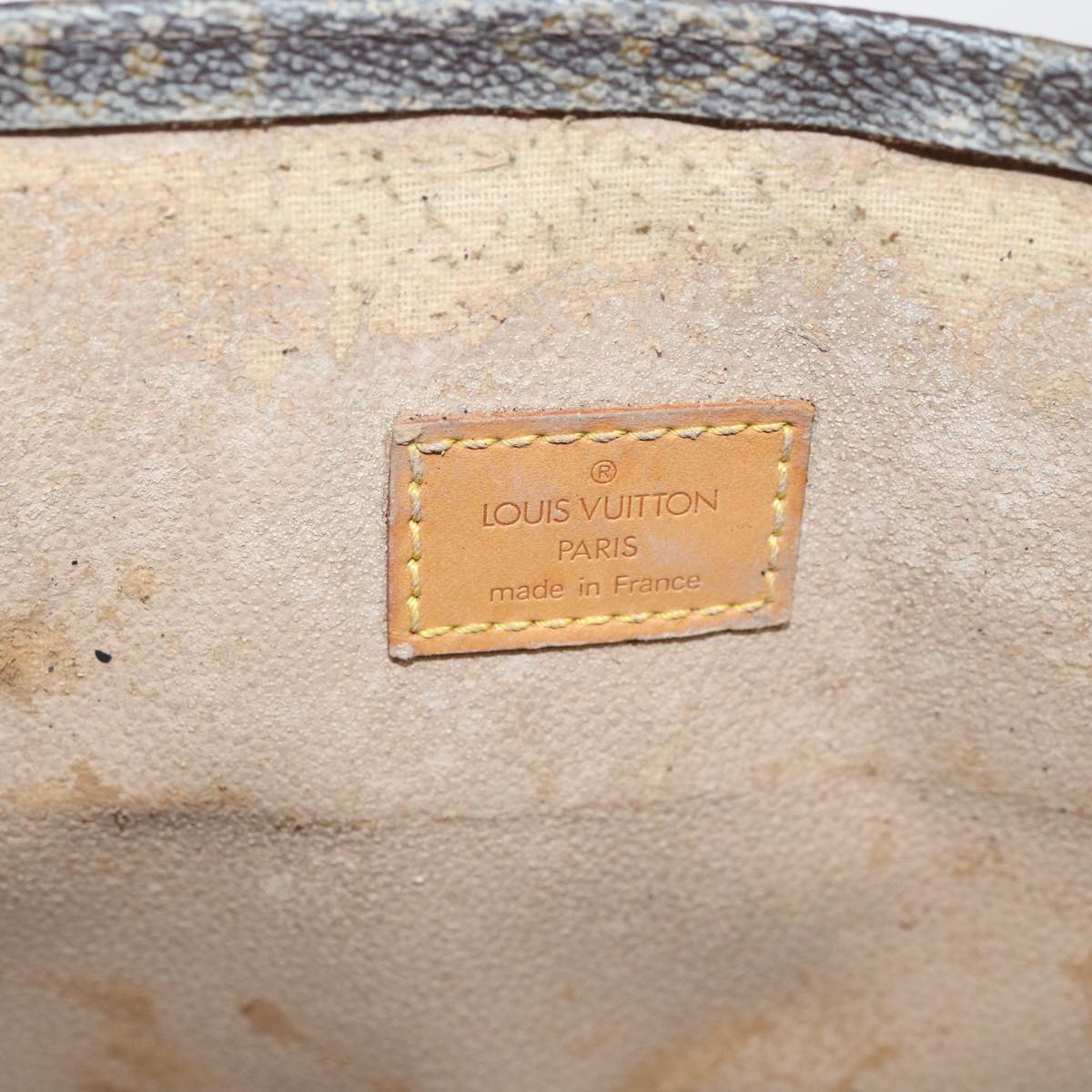 LOUIS VUITTON Monogram Sac Plat Hand Bag M51140 LV 84016