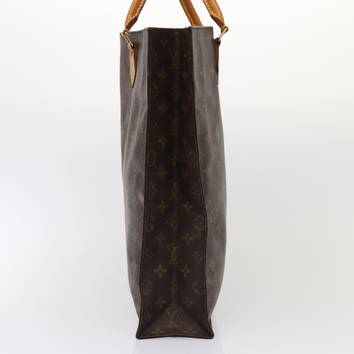 LOUIS VUITTON Monogram Sac Plat Hand Bag M51140 LV 84016