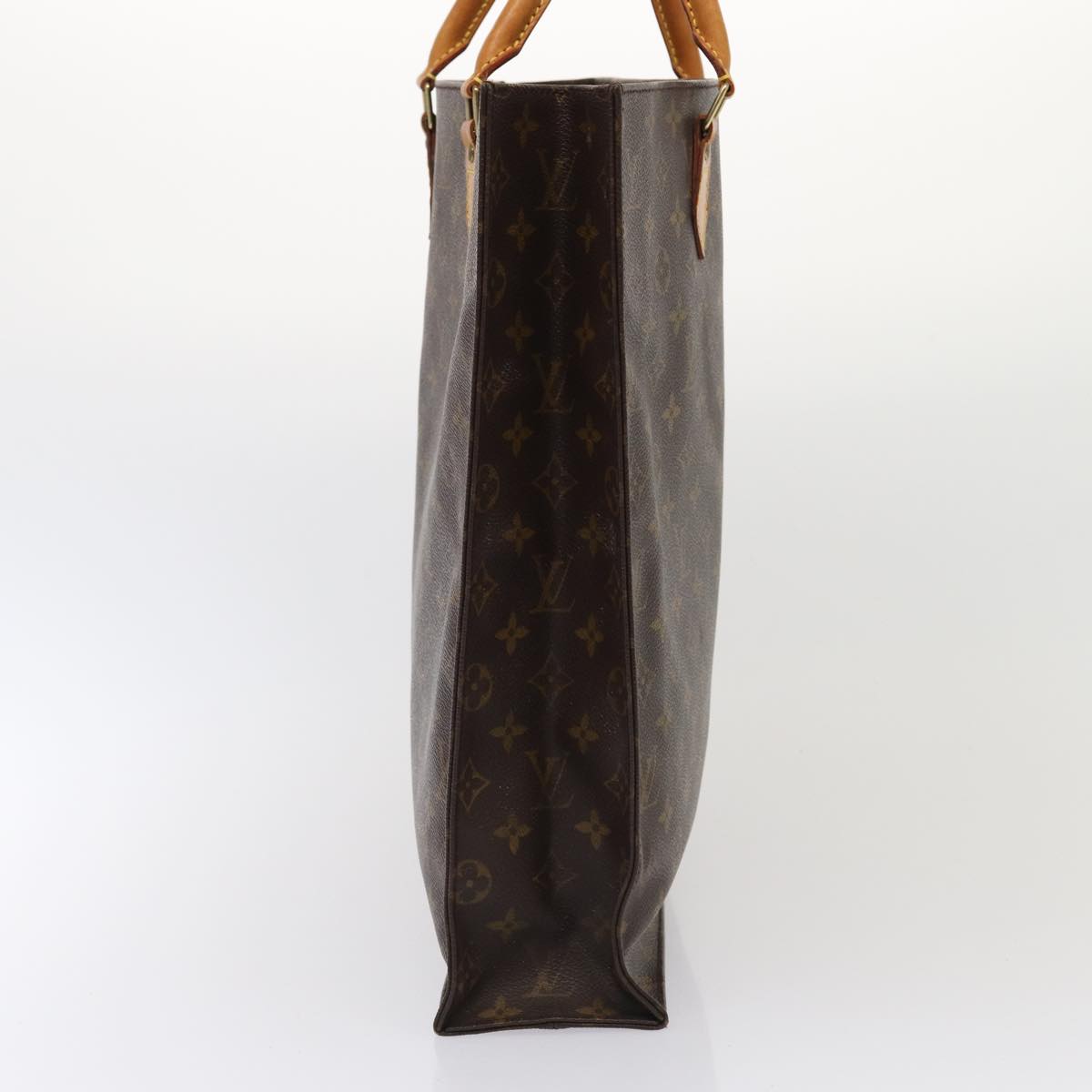 LOUIS VUITTON Monogram Sac Plat Hand Bag M51140 LV 84016