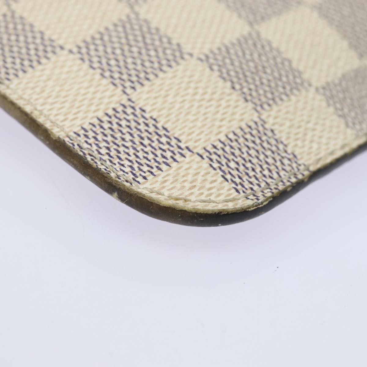 LOUIS VUITTON Damier Azur Neverfull MM Pouch Pouch LV 84019