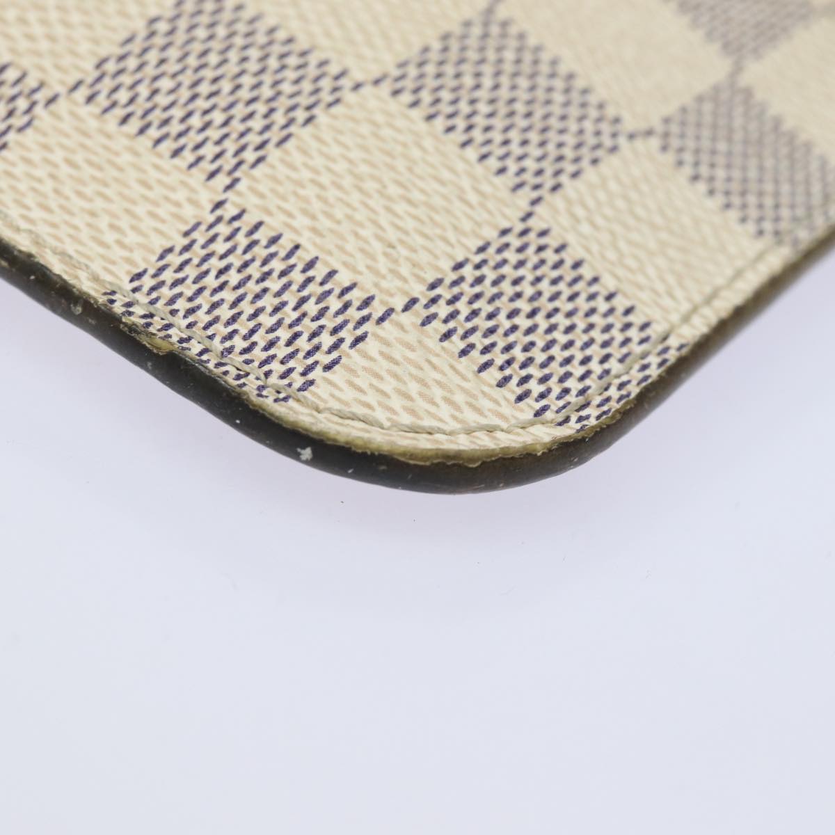 LOUIS VUITTON Damier Azur Neverfull MM Pouch Pouch LV 84019