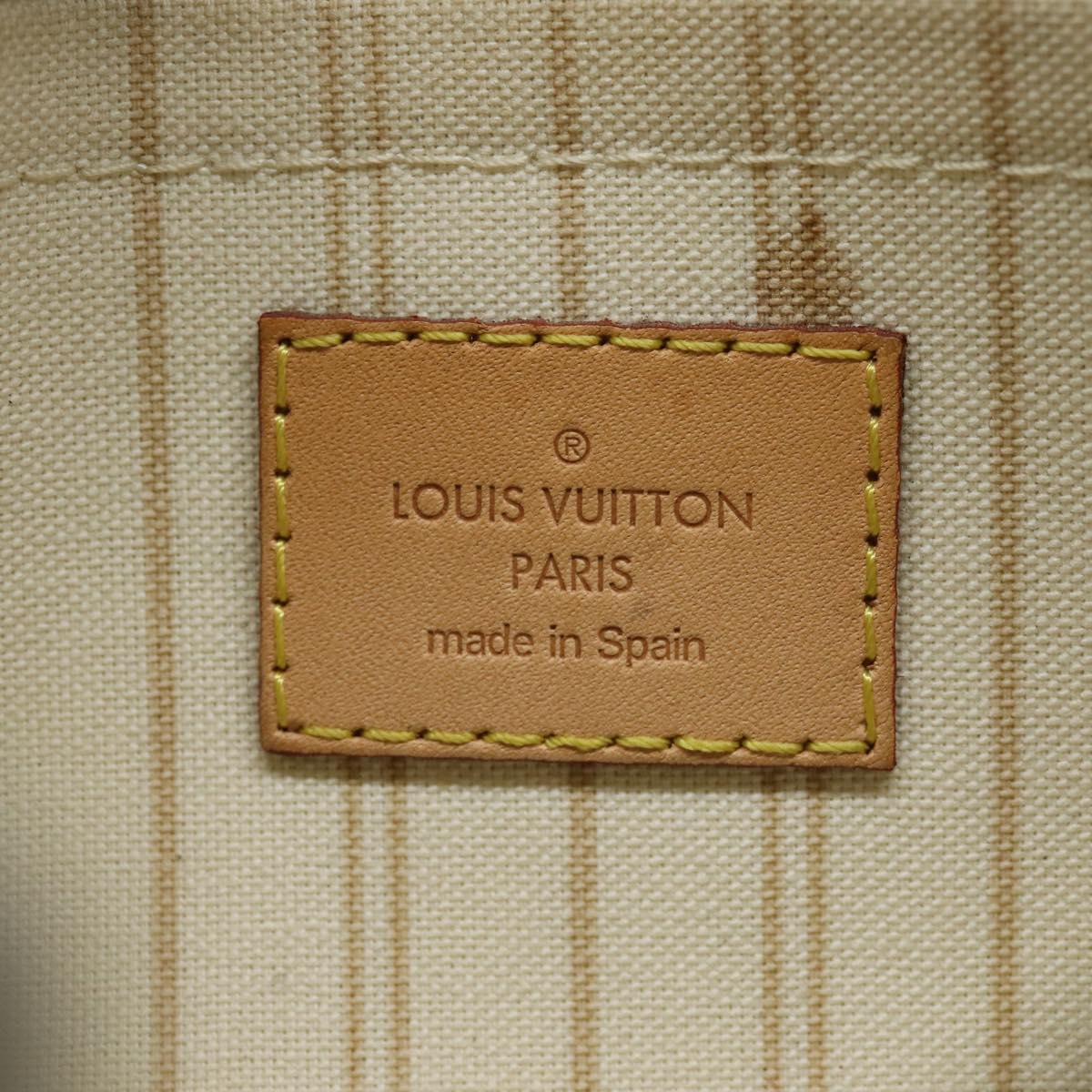LOUIS VUITTON Damier Azur Neverfull MM Pouch Pouch LV 84019