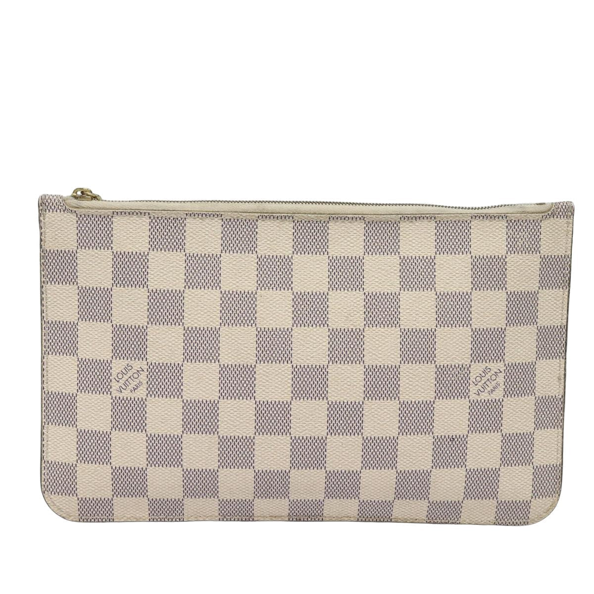 LOUIS VUITTON Damier Azur Neverfull MM Pouch Pouch LV 84019