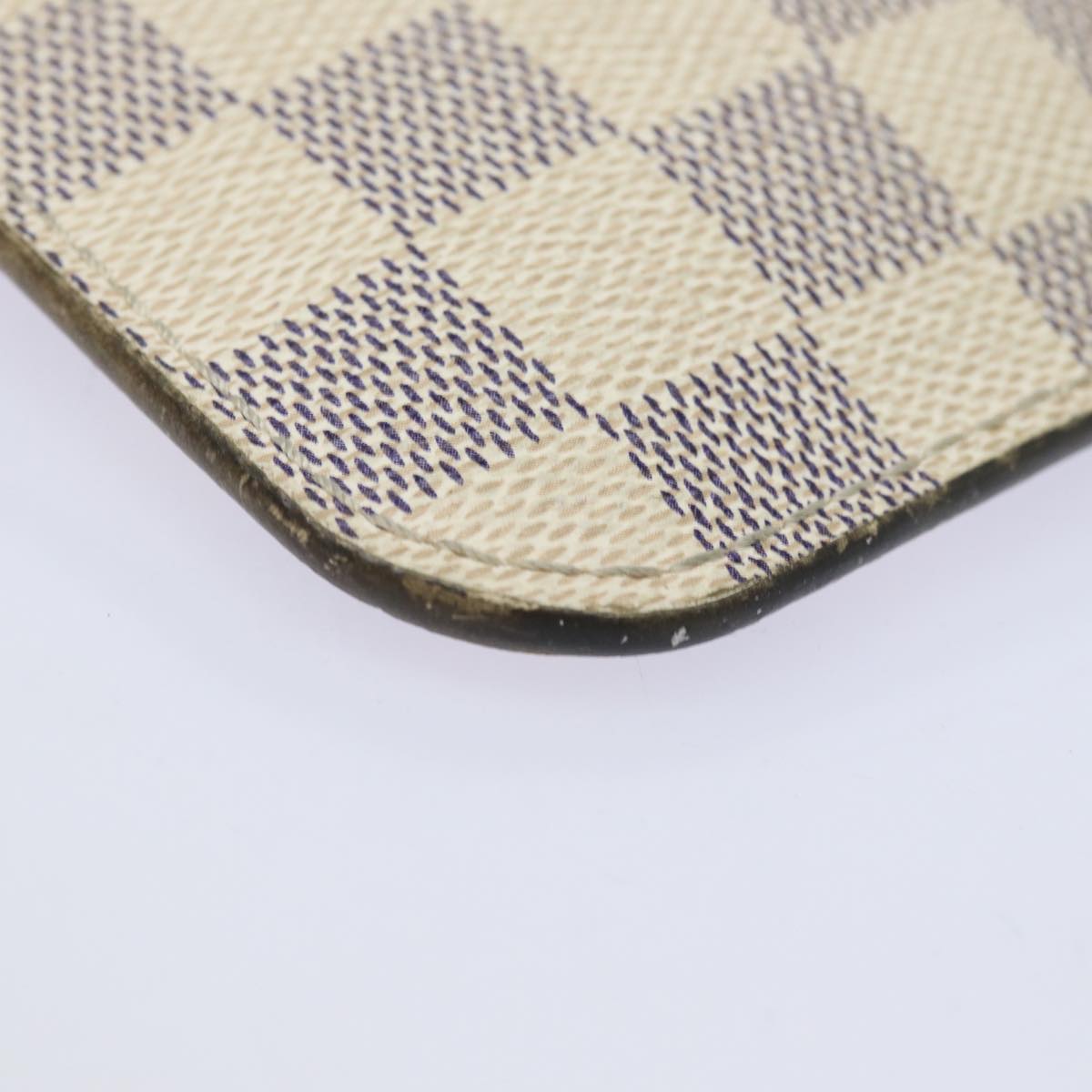 LOUIS VUITTON Damier Azur Neverfull MM Pouch Pouch LV 84019