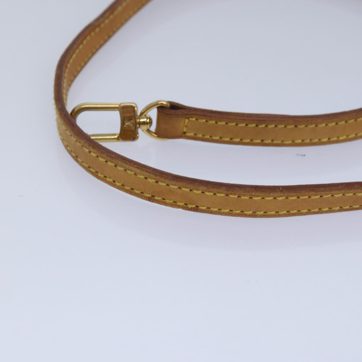 LOUIS VUITTON Adjustable Shoulder Strap Leather 36.2""-43.3"" Beige 84027