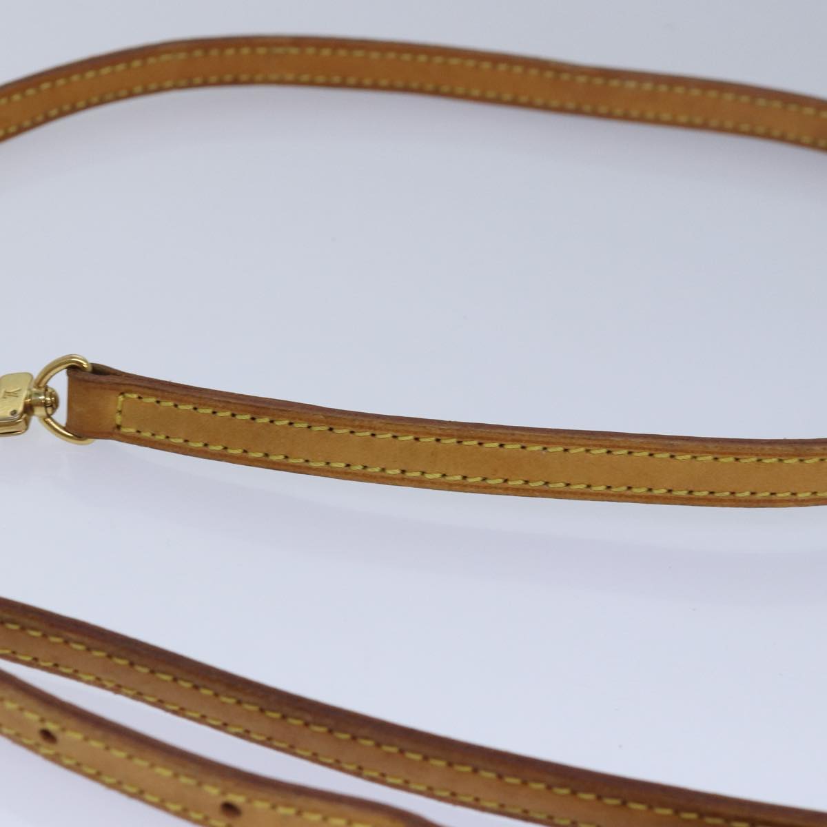 LOUIS VUITTON Adjustable Shoulder Strap Leather 36.2""-43.3"" Beige 84027