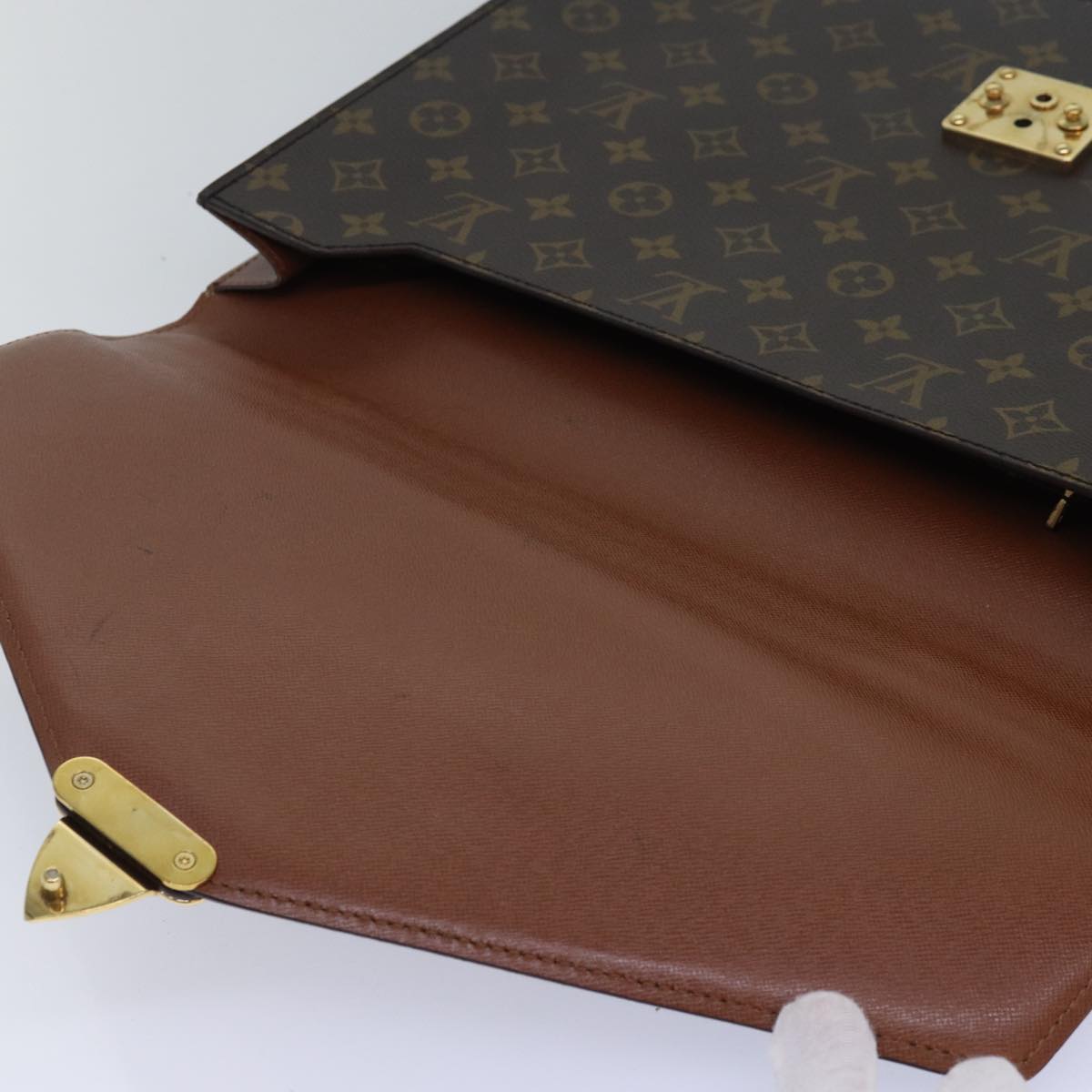 LOUIS VUITTON Monogram PorteDocuments Bandouliere Business Bag M53338 84036