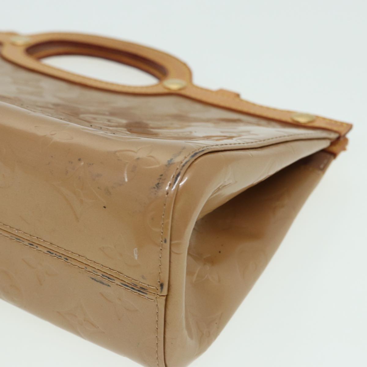 LOUIS VUITTON Vernis Roxbury Drive Hand Bag 2Way Noisette M91391 LV 84043