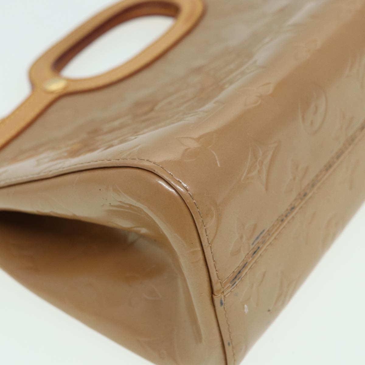 LOUIS VUITTON Vernis Roxbury Drive Hand Bag 2Way Noisette M91391 LV 84043