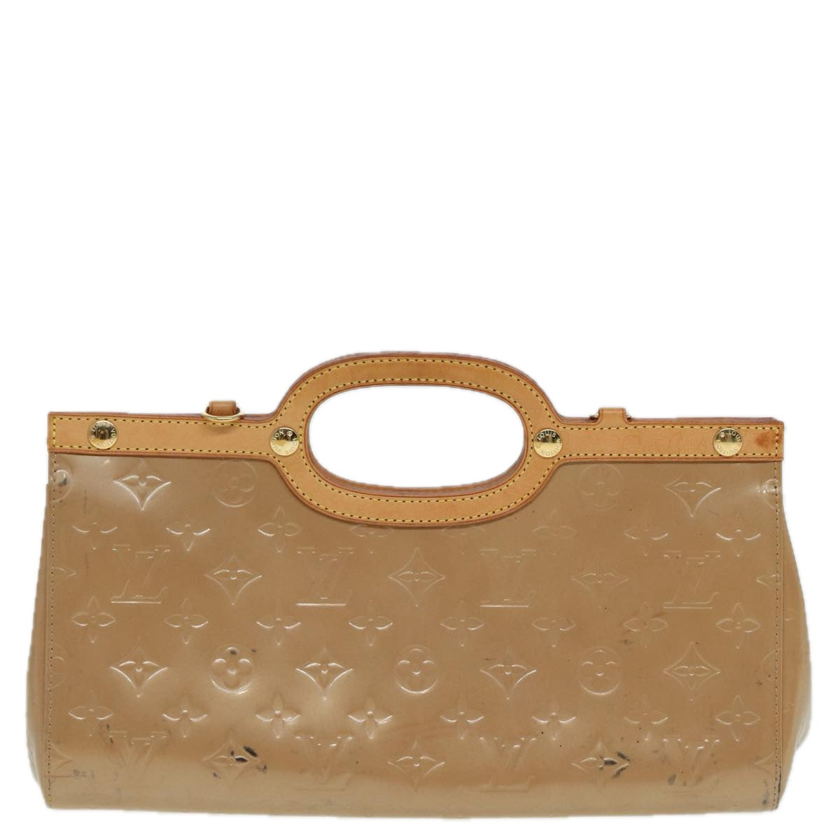 LOUIS VUITTON Vernis Roxbury Drive Hand Bag 2Way Noisette M91391 LV 84043