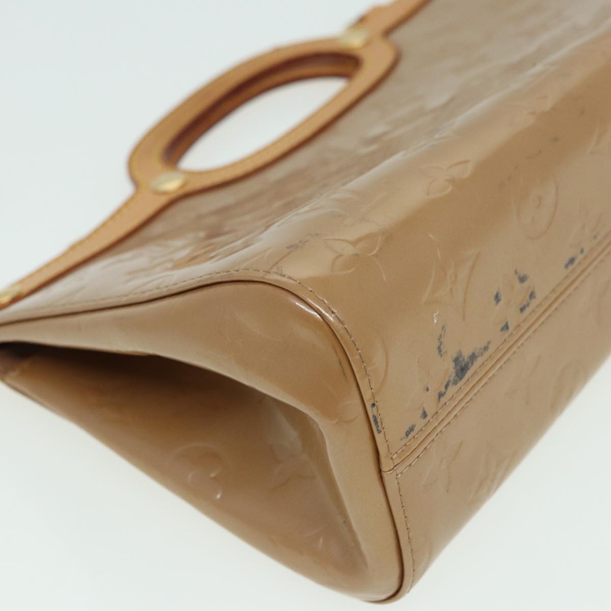 LOUIS VUITTON Vernis Roxbury Drive Hand Bag 2Way Noisette M91391 LV 84043