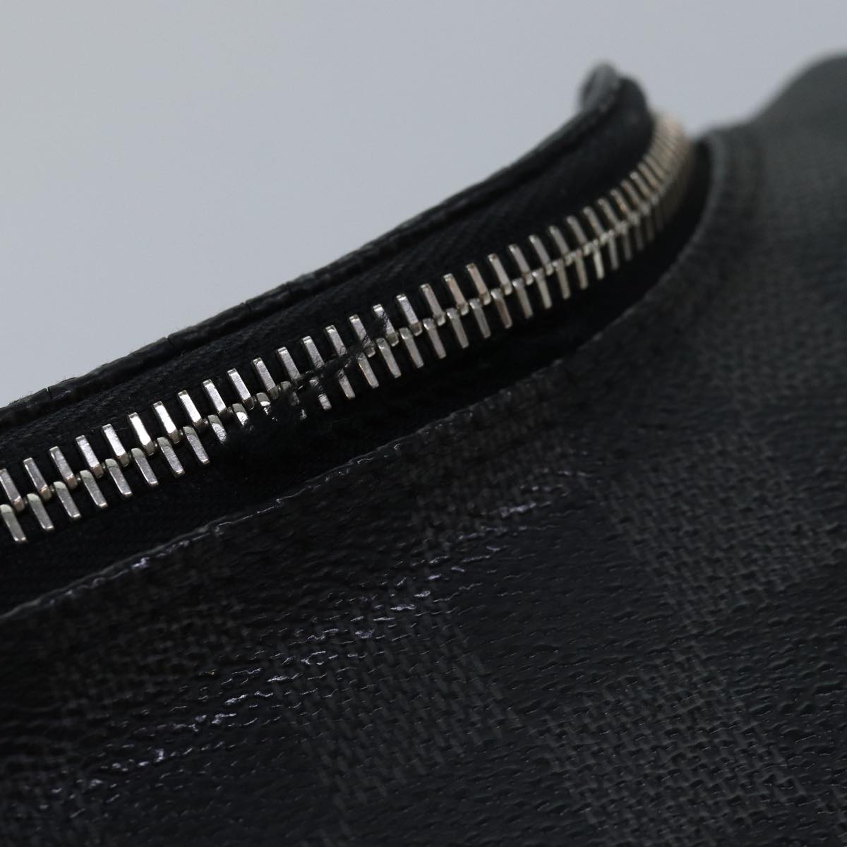 LOUIS VUITTON Damier Graphite C Cracking pouch Clutch Bag N47625 LV 84052