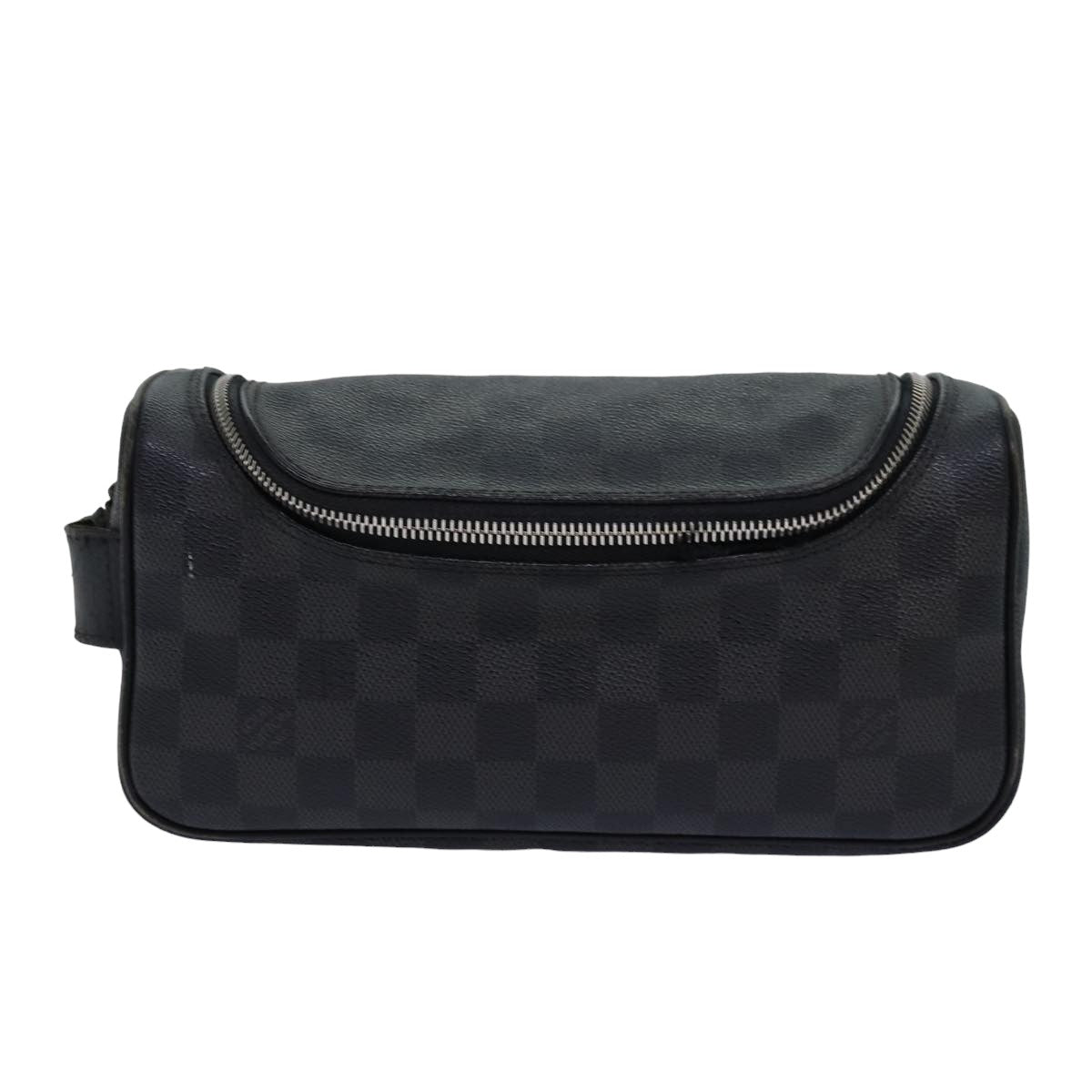 LOUIS VUITTON Damier Graphite C Cracking pouch Clutch Bag N47625 LV 84052