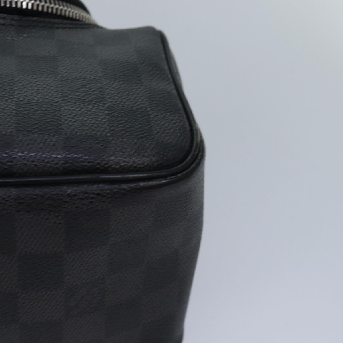 LOUIS VUITTON Damier Graphite C Cracking pouch Clutch Bag N47625 LV 84052