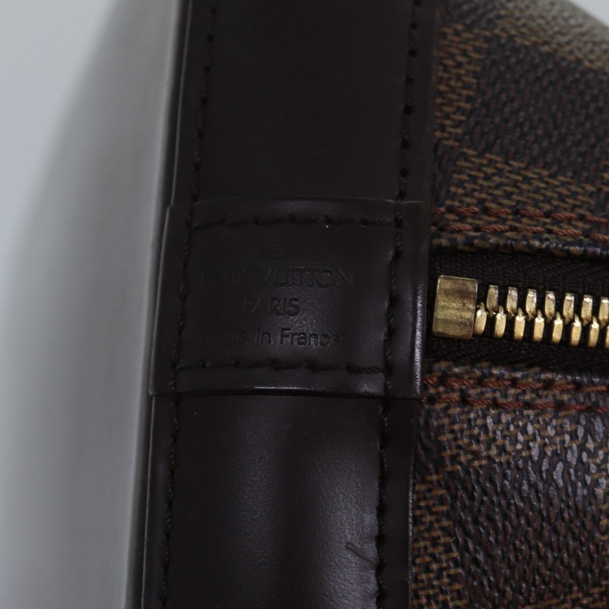 LOUIS VUITTON Damier Ebene Alma Hand Bag N51131 LV 84055