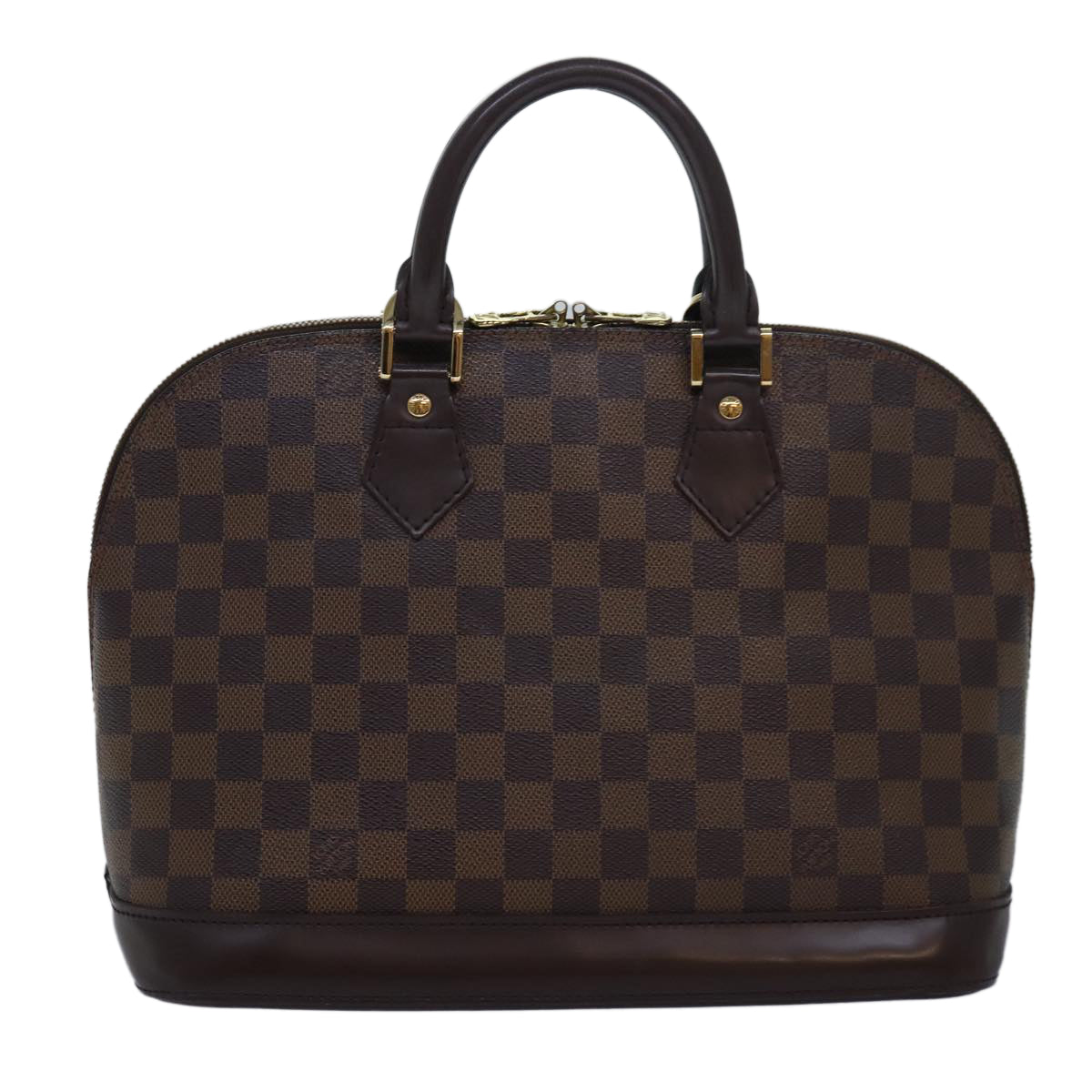LOUIS VUITTON Damier Ebene Alma Hand Bag N51131 LV 84055