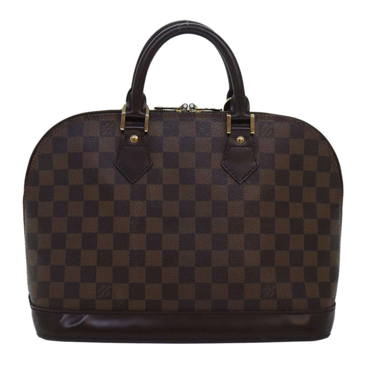 LOUIS VUITTON Damier Ebene Alma Hand Bag N51131 LV 84055