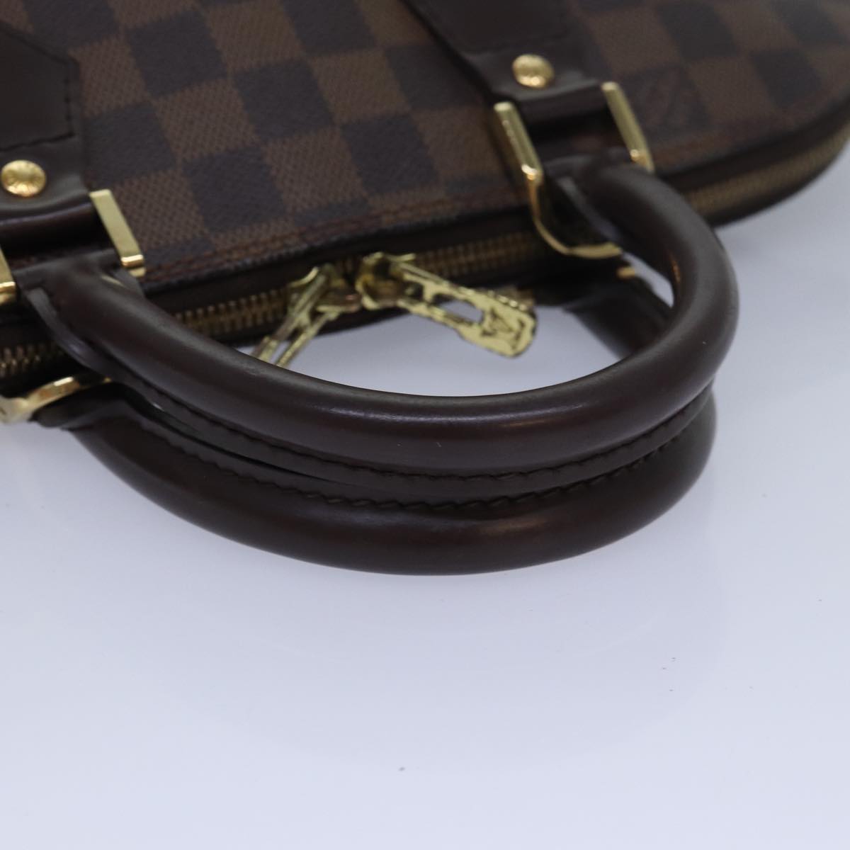 LOUIS VUITTON Damier Ebene Alma Hand Bag N51131 LV 84055