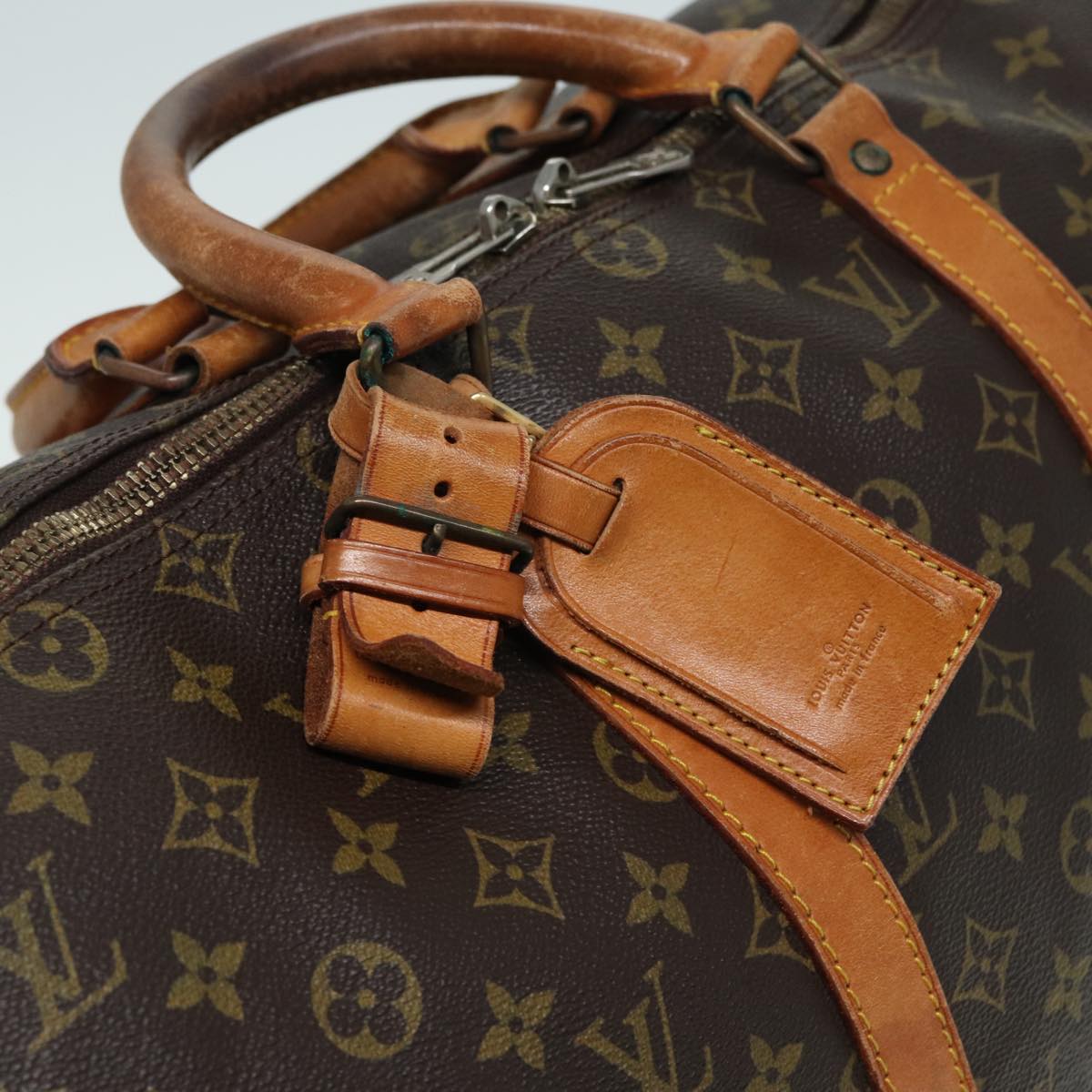 LOUIS VUITTON Monogram Keepall Bandouliere 50 Boston Bag M41416 LV 84057