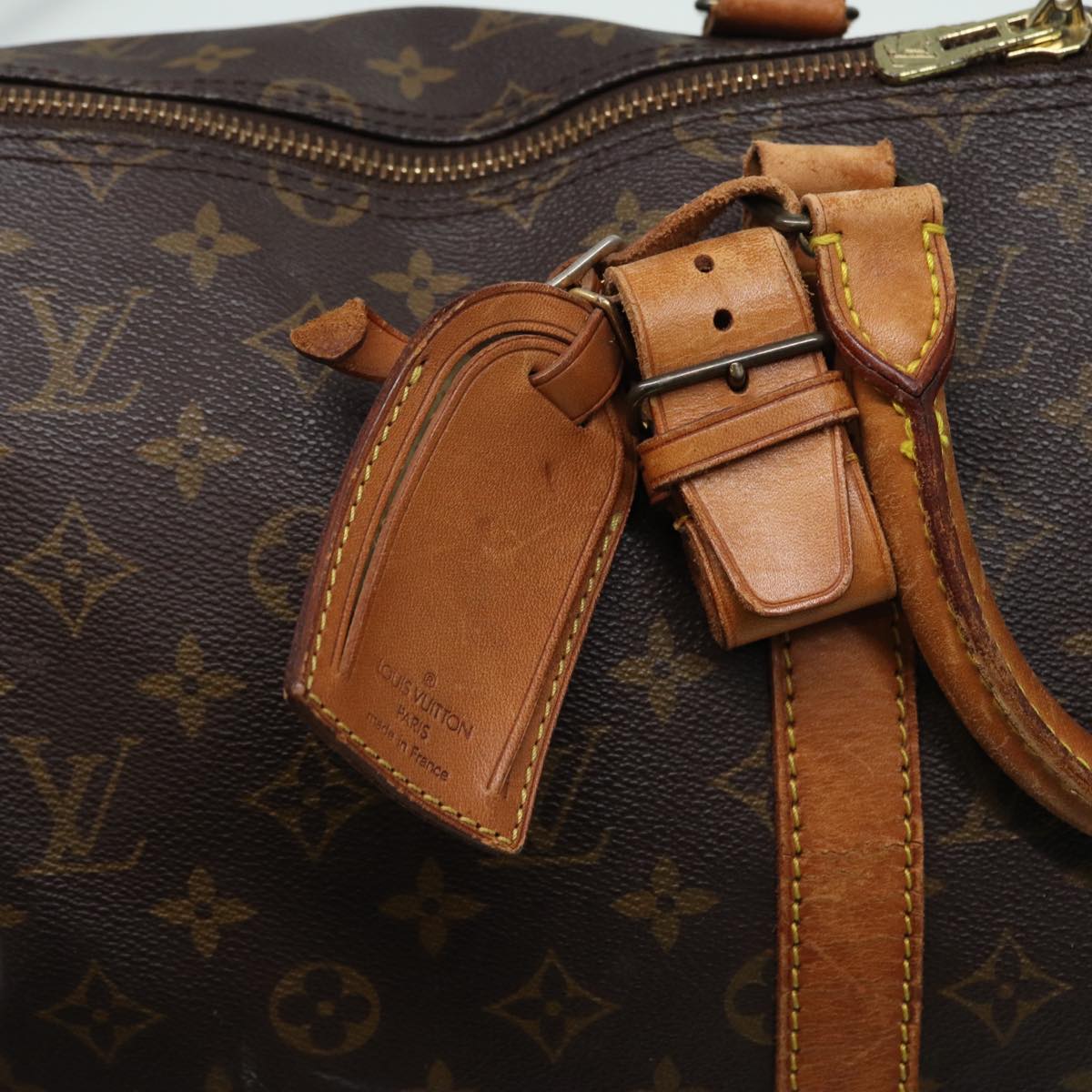 LOUIS VUITTON Monogram Keepall Bandouliere 50 Boston Bag M41416 LV 84058