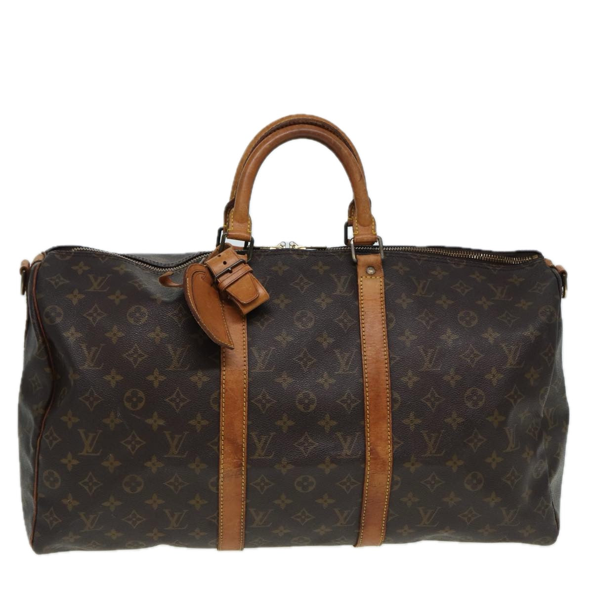 LOUIS VUITTON Monogram Keepall Bandouliere 50 Boston Bag M41416 LV 84058