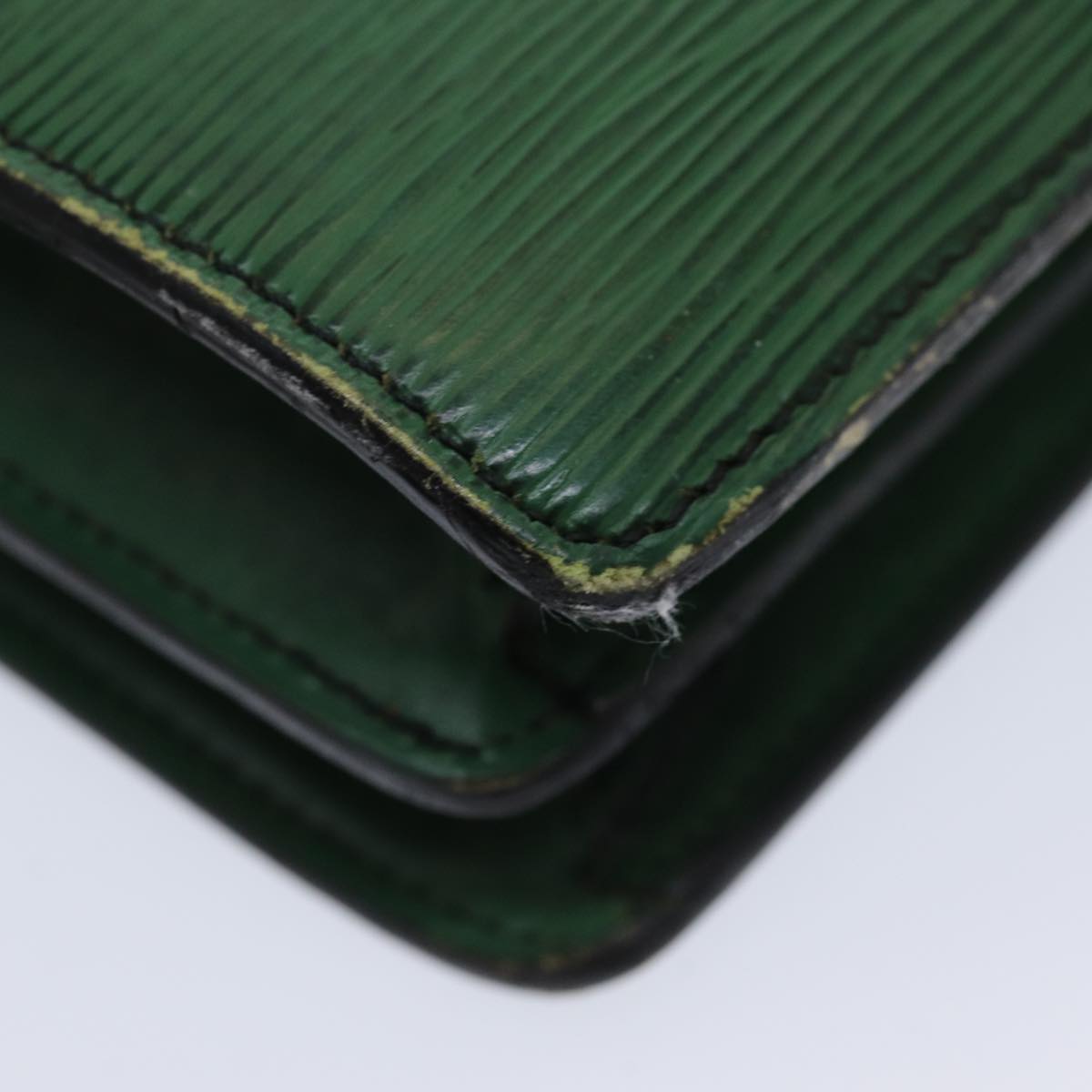 LOUIS VUITTON Epi Serviette Ambassador Business Bag Green M54412 LV 84072