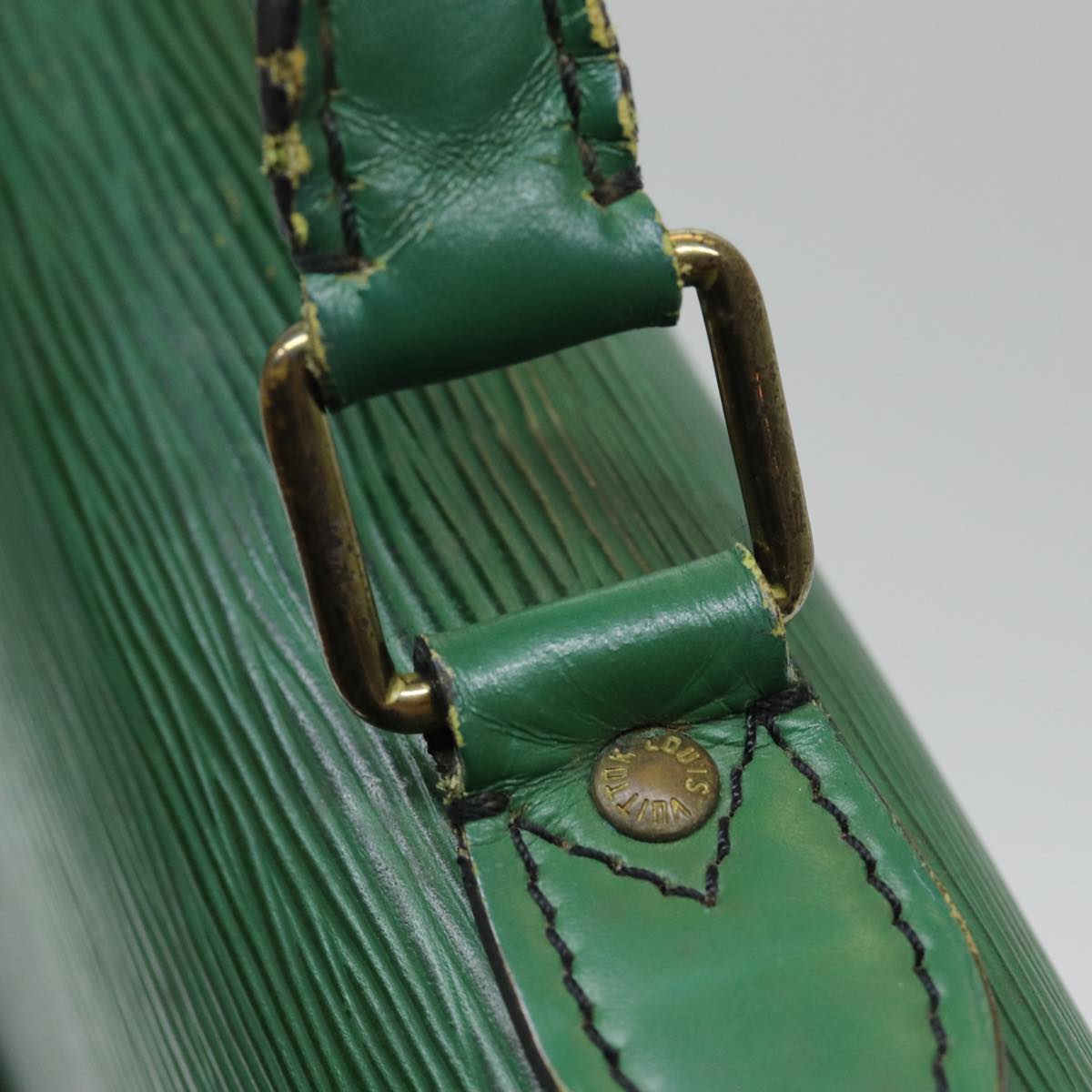 LOUIS VUITTON Epi Serviette Ambassador Business Bag Green M54412 LV 84072