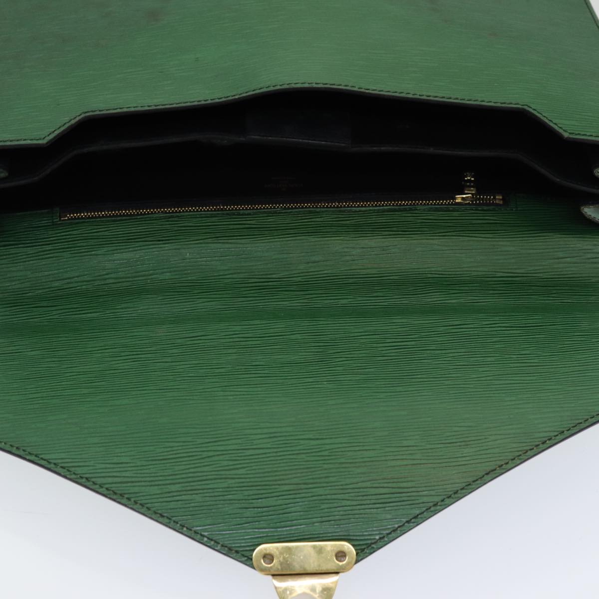 LOUIS VUITTON Epi Serviette Ambassador Business Bag Green M54412 LV 84072
