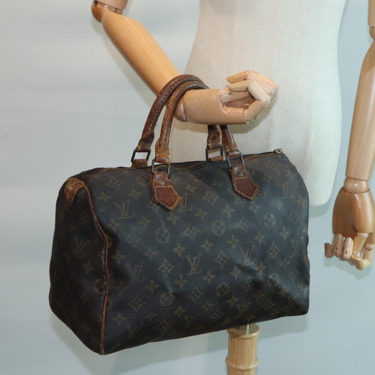 LOUIS VUITTON Monogram Speedy 30 Hand Bag M41526 LV 84079