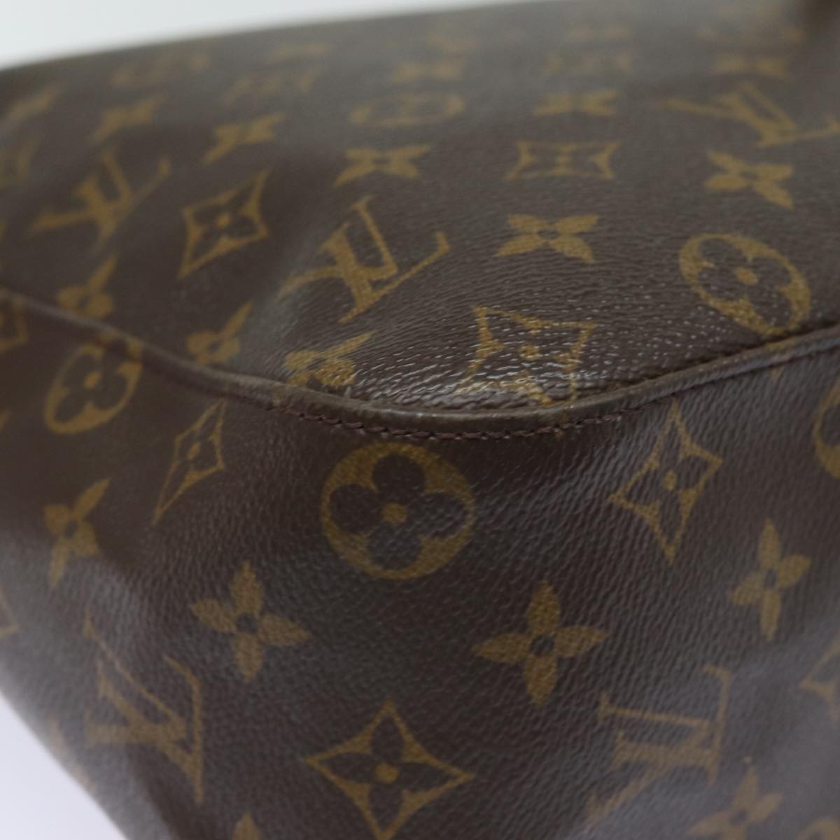 LOUIS VUITTON Monogram Looping GM Shoulder Bag M51145 LV 84081