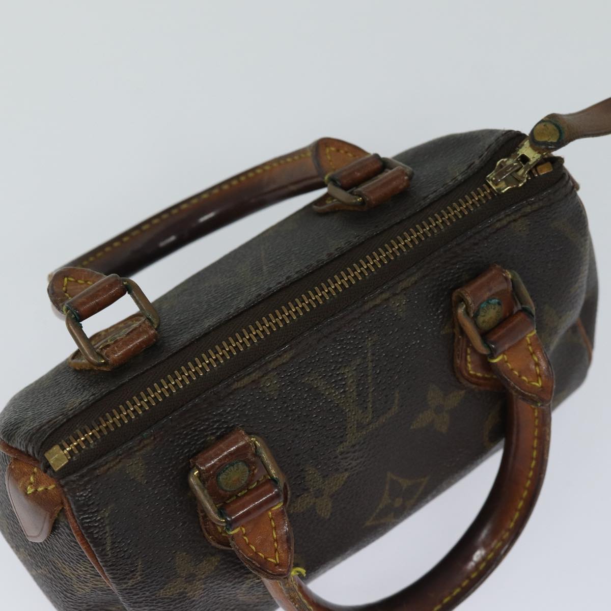 LOUIS VUITTON Monogram Mini Speedy Hand Bag M41534 LV 84084
