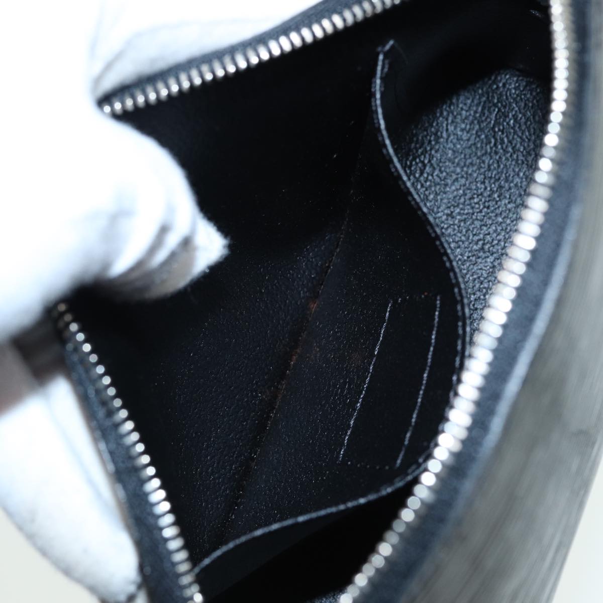 LOUIS VUITTON Epi Pochette Cosmetic PM Cosmetic Pouch Black M41348 LV 84088