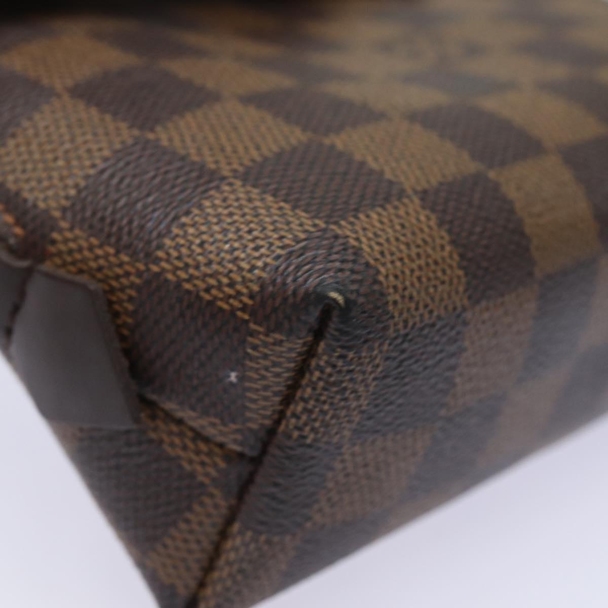 LOUIS VUITTON Damier Ebene Pochette Cosmetic PM Pouch N47516 LV 84089