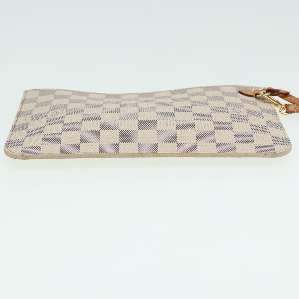 LOUIS VUITTON Damier Azur Neverfull MM Pouch Pouch LV 84121