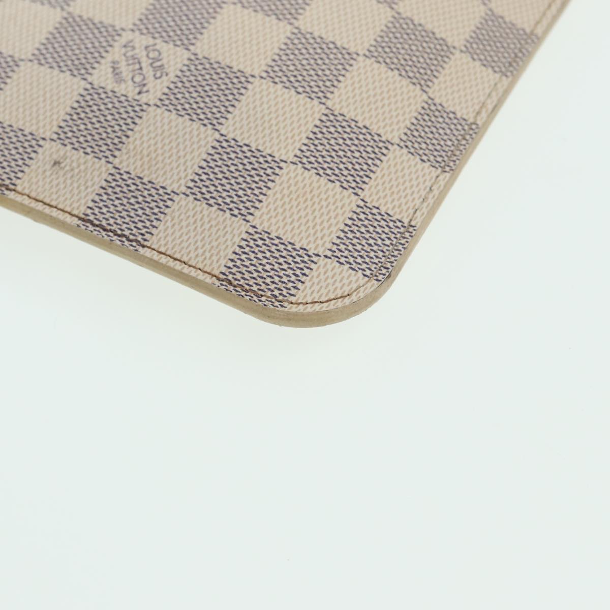 LOUIS VUITTON Damier Azur Neverfull MM Pouch Pouch LV 84121