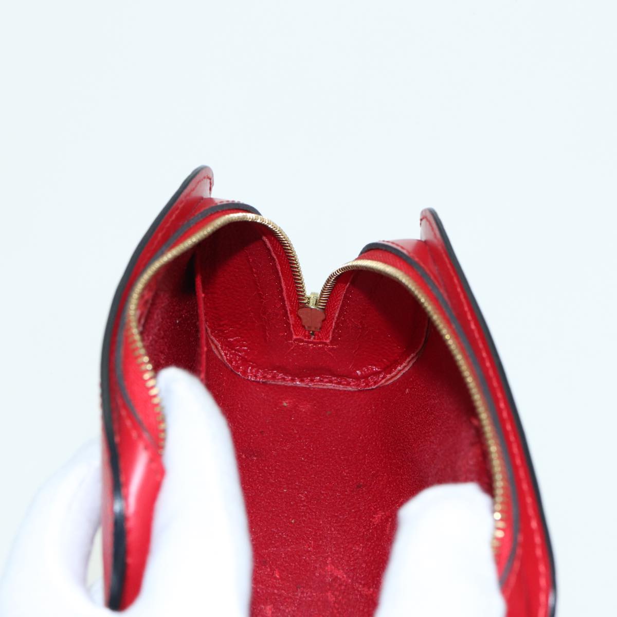 LOUIS VUITTON Epi Dauphine PM Pouch Castilian Red M48447 LV 84123
