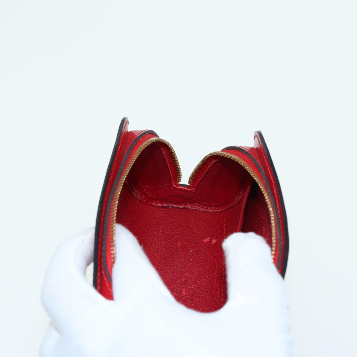 LOUIS VUITTON Epi Dauphine PM Pouch Castilian Red M48447 LV 84123