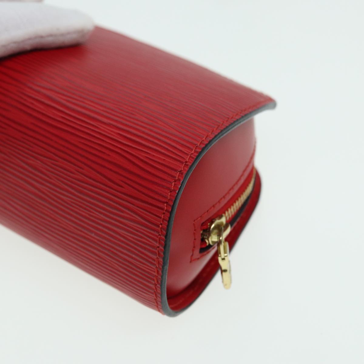 LOUIS VUITTON Epi Dauphine PM Pouch Castilian Red M48447 LV 84123